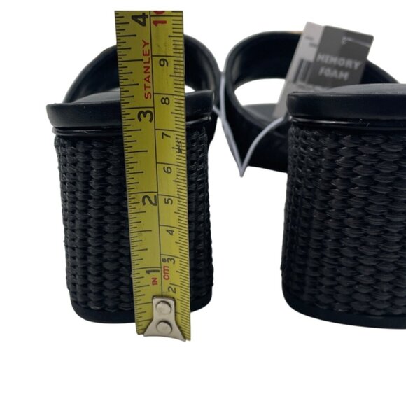 Ophelia Roe Womens Black Mules Sandals With Gold Accents Size 10 Medium - Picture 11 of 13